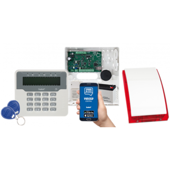 SYSTEM ALARMOWY SATEL VERSA IP LCDR-WH 7Ah AWT150 + SYRENA SP-4001R